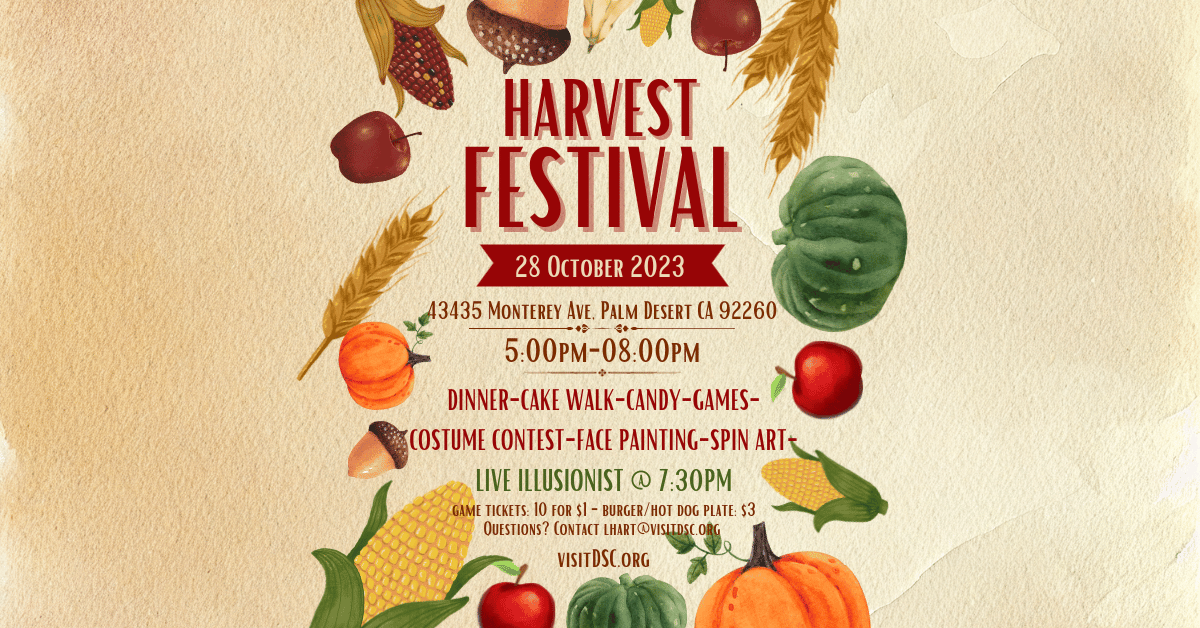 Harvest Festival - October 28, 2023 - Desert Springs Church