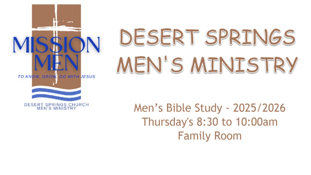 Desert Springs Church, Palm Desert CA men's ministry - Mission Men