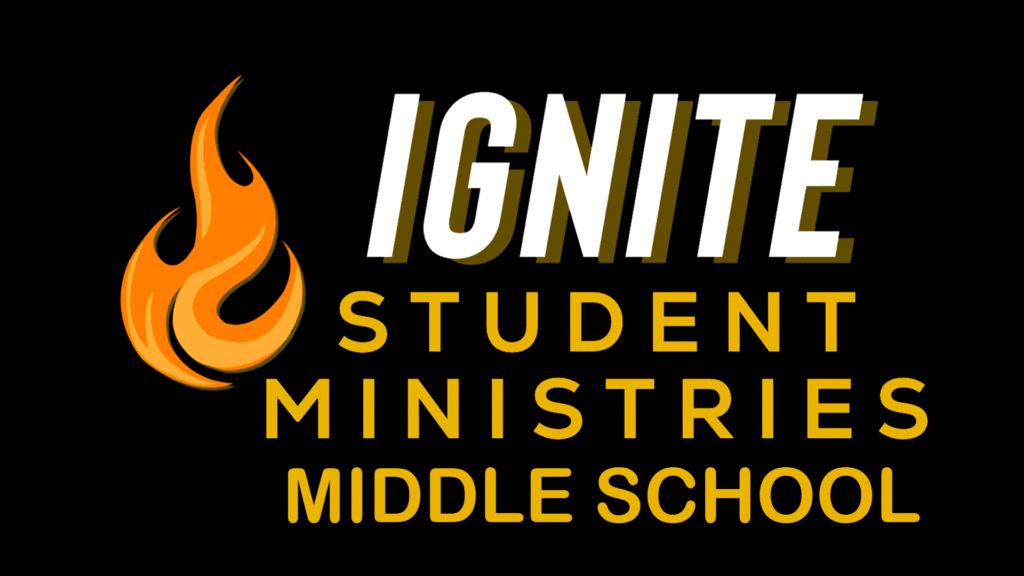 IGNITE - Middle School student ministries logo
