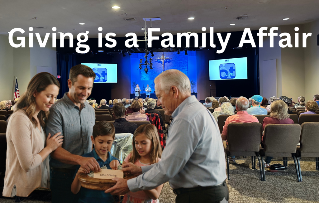 Giving is a family affair at Desert Springs Church, Palm Desert CA